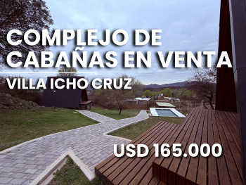 VILLA ICHO CRUZ COMPLEJO DE CABA�AS EN VENTA